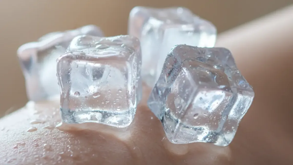 ¿Poner hielo directamente sobre la piel? Riesgos y cómo hacerlo de forma segura