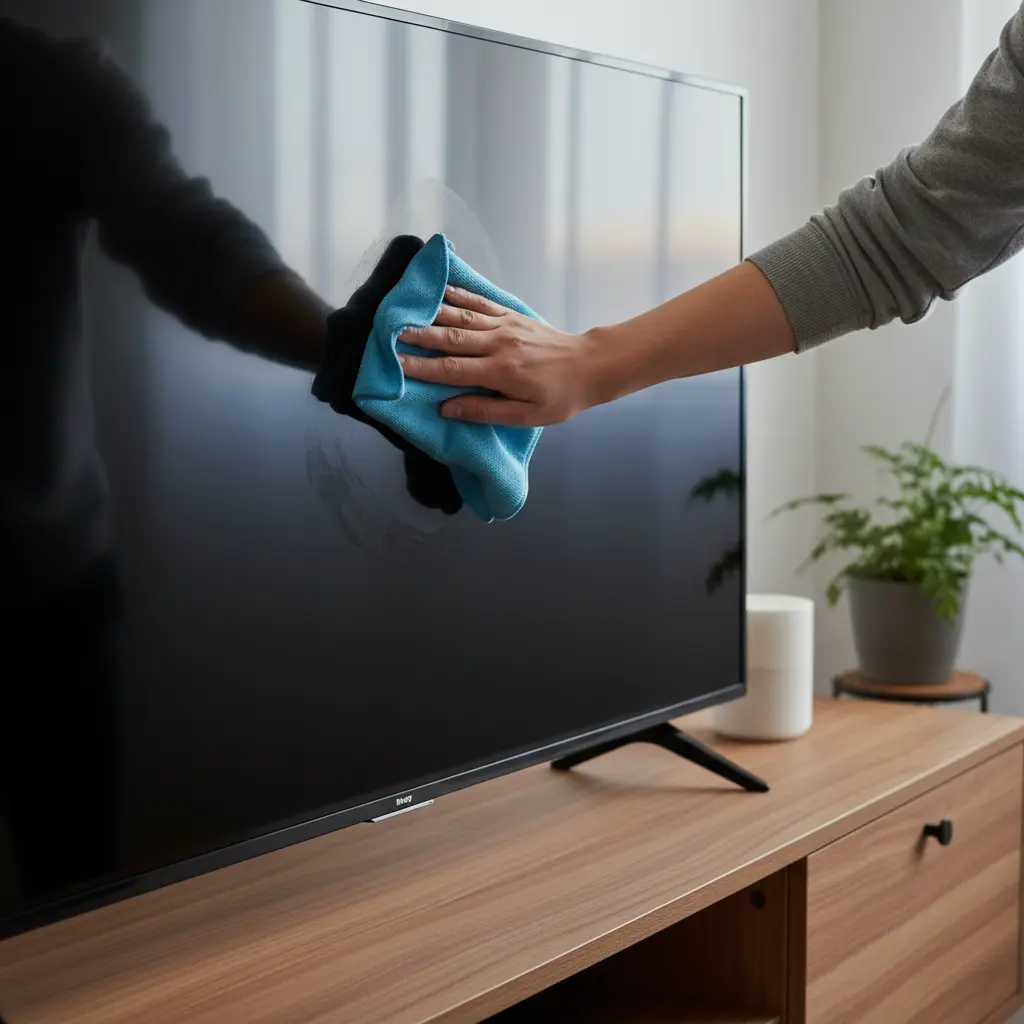 Cómo limpiar la pantalla del televisor (sin errores comunes)