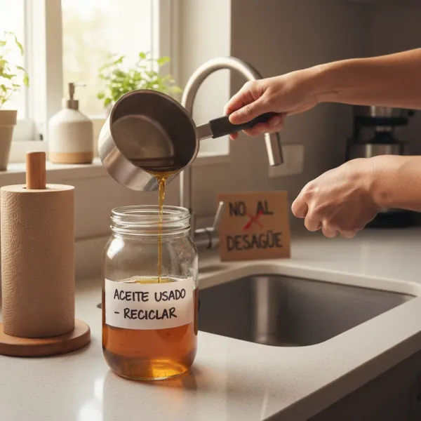Por qué no debes tirar aceite de cocina por el desagüe